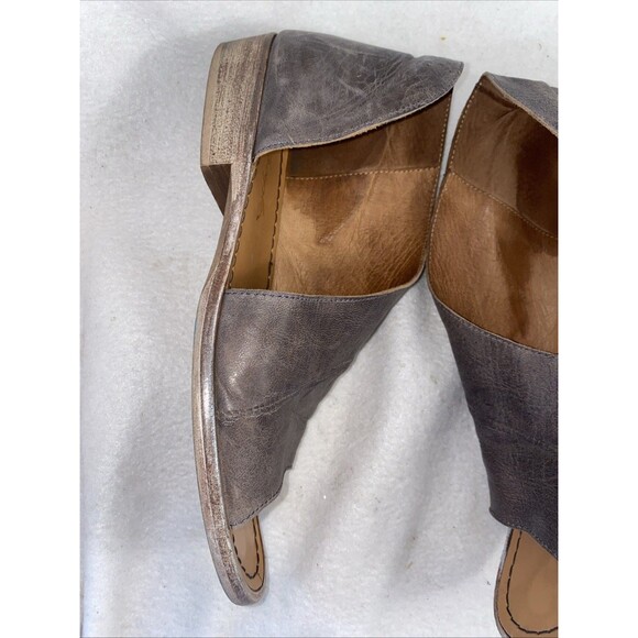 Free People Mont Blanc Wrap Sandals Brown Spain Slip On Eur39US8 Heel Open Toe - Picture 8 of 11